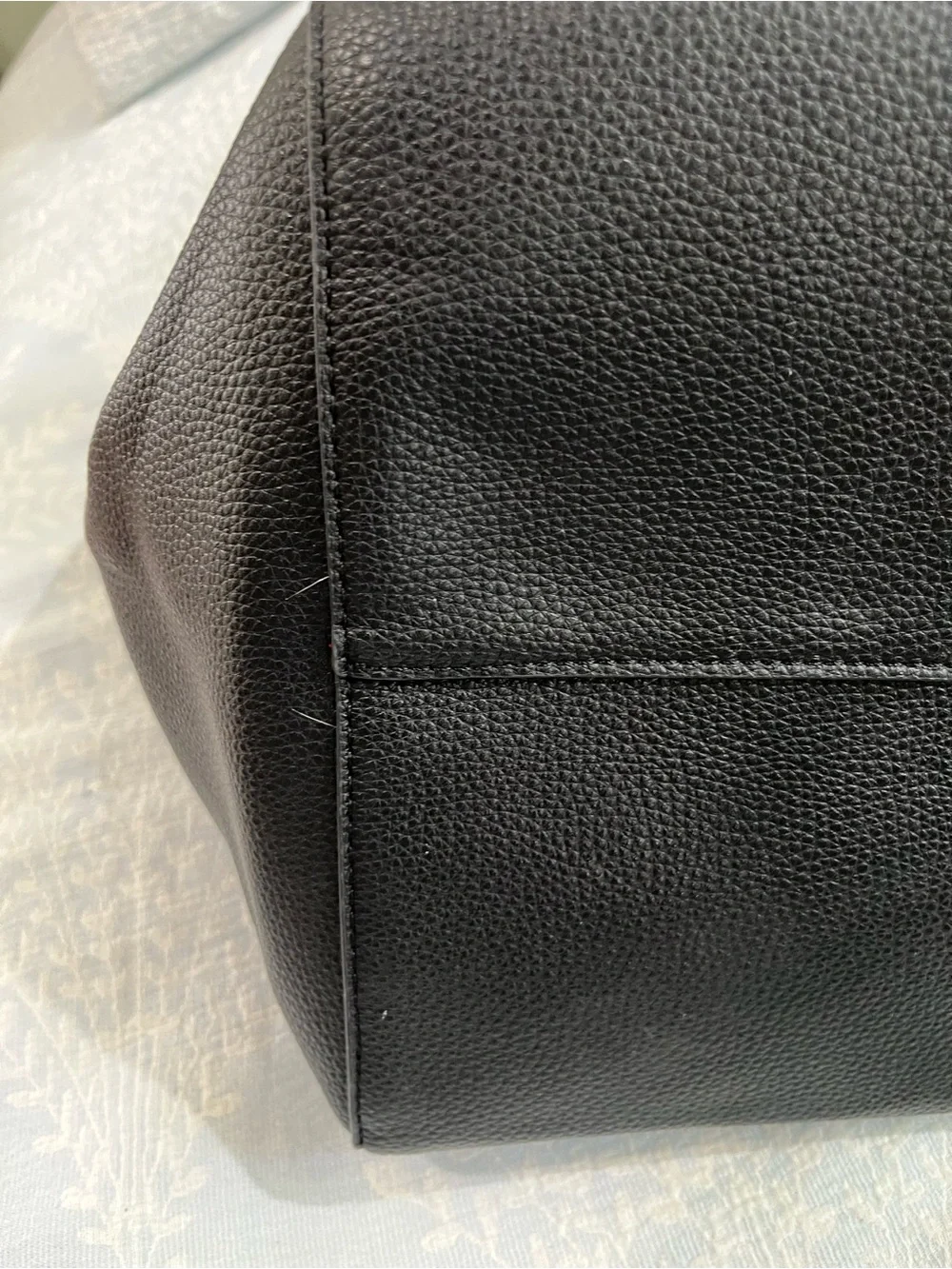 Black  Tote Bag with Gold Hardware